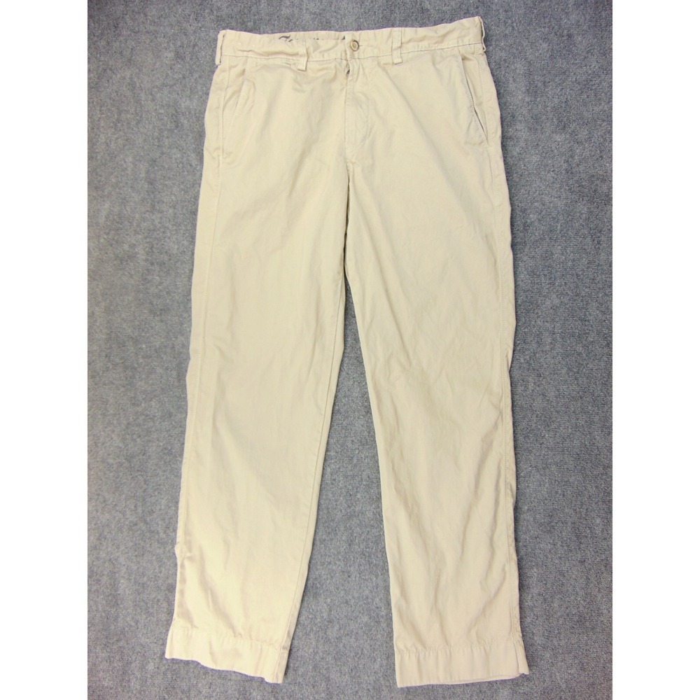 Tommy Bahama Pants Mens 35x34 Chino Beige Solid Cotton Casual Island Beach